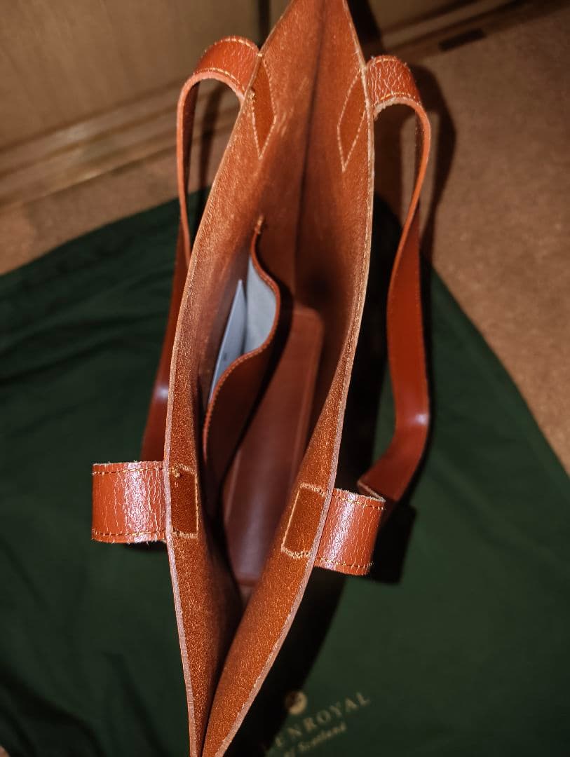 【GLEN/グレンロイヤル】ブライドルレザーTOTE BAG TALL