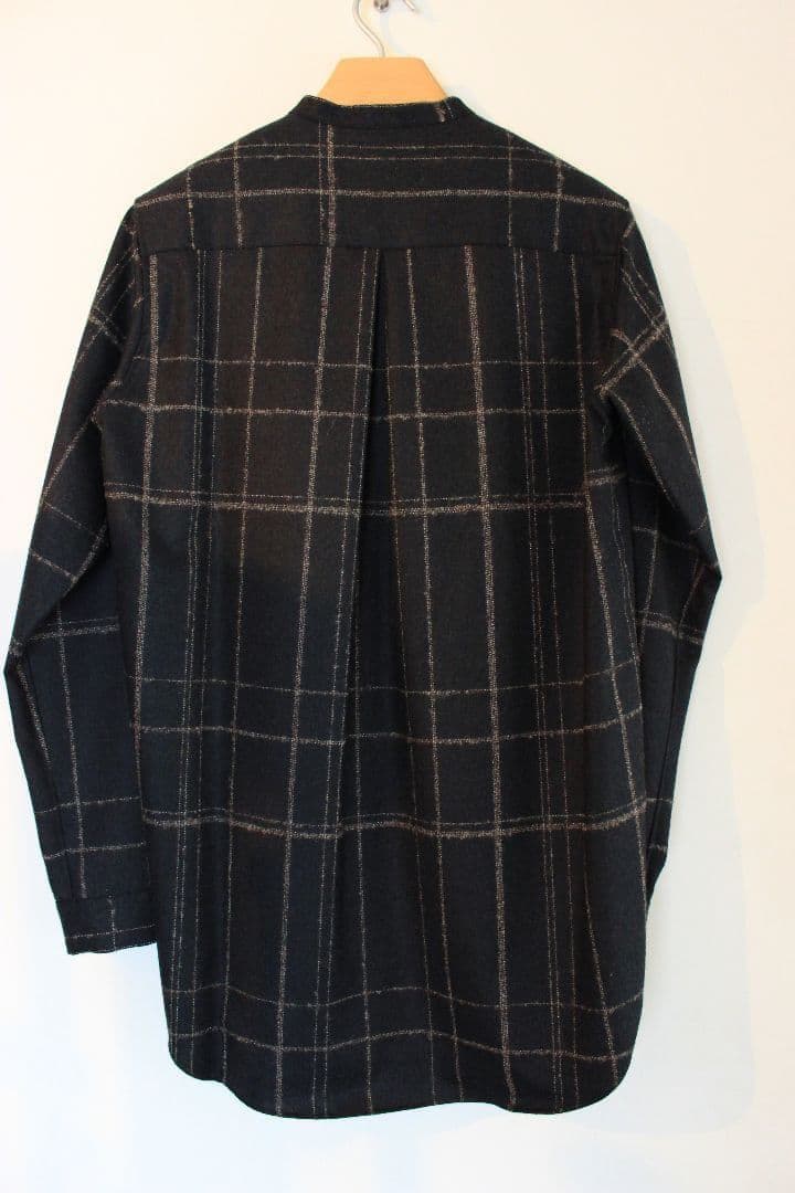 amachi. amachi Random Grid shirt ウールシャツ