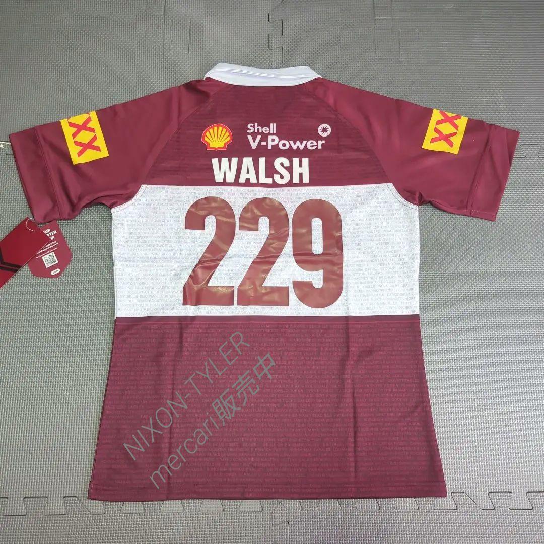 【海外Ｍサイズ】NRL ＱＬＤマルーンズ キャプテンズラン ジャージ