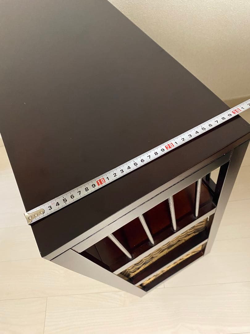 ニッセン　アジア風 レトロ　籐家具 ラタン チェスト　横型 引き出し4個