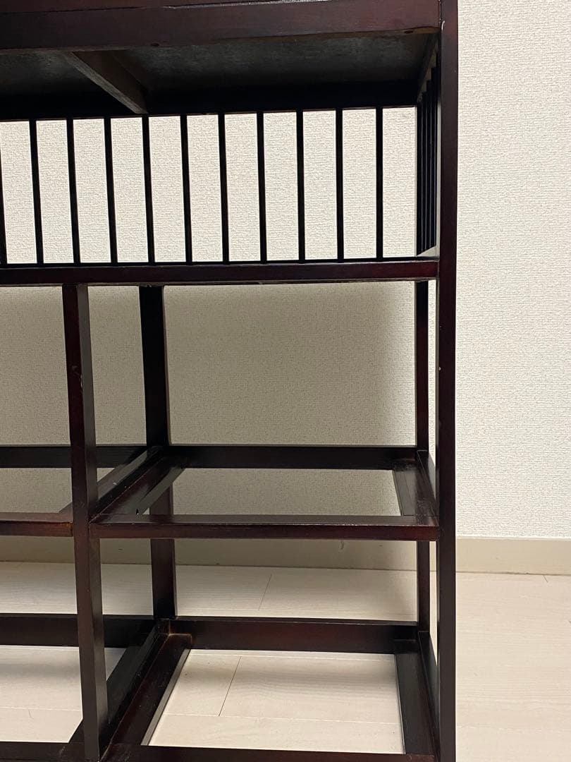 ニッセン　アジア風 レトロ　籐家具 ラタン チェスト　横型 引き出し4個