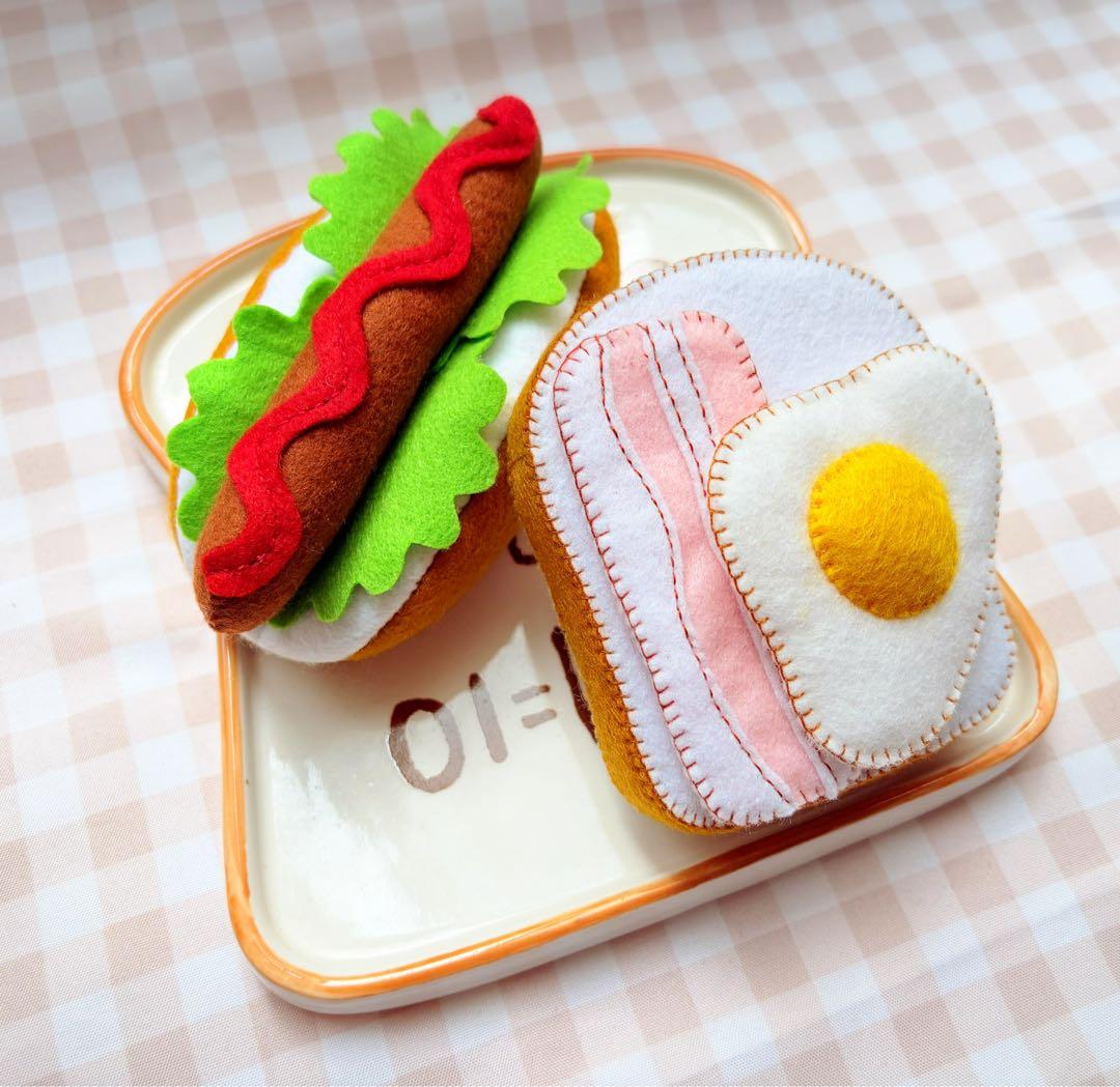 【ミミ】フェルトおままごと　フェルトクッキー、マフィン