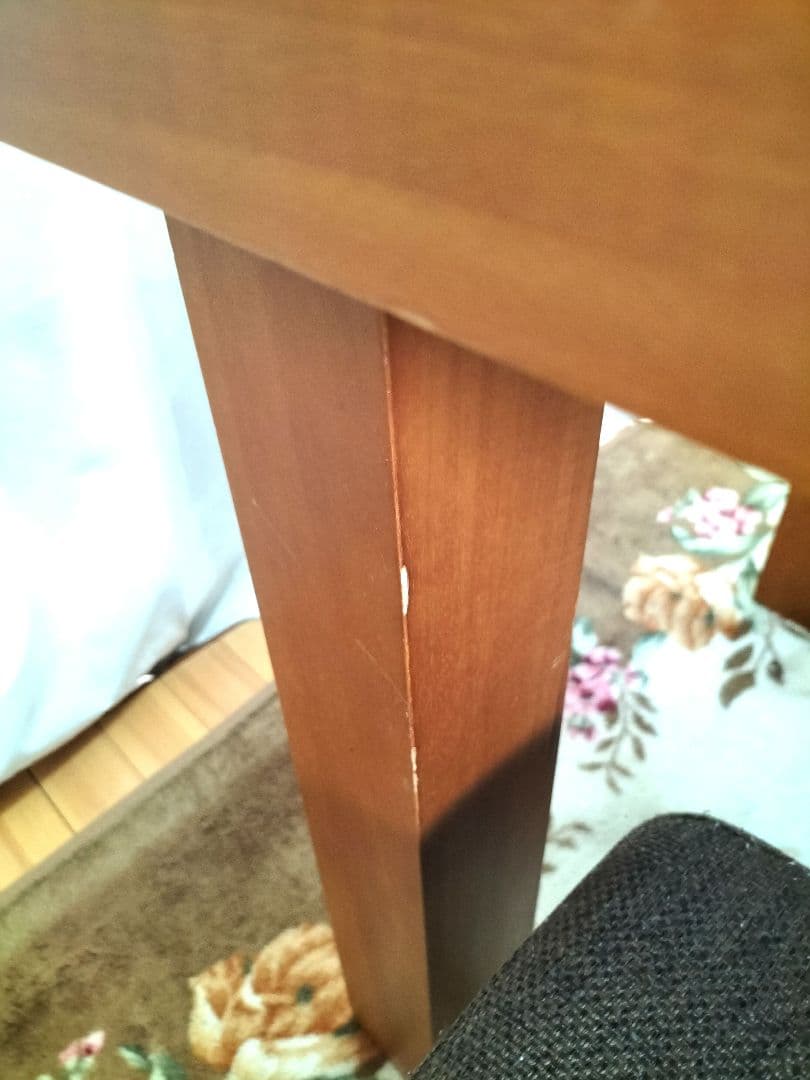 静岡市引き取り 木製ダイニングテーブル と 椅子4脚 セット