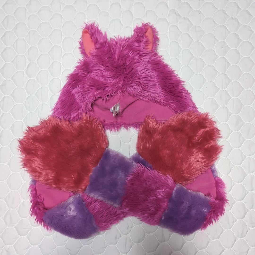 ディズニーファンキャップ　チシャ猫　マフラー