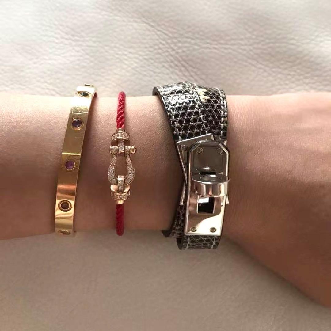 未使用　エルメス　ケリー　ドゥブルトゥール　オンブレ　リザード