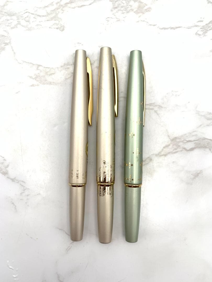 【３本まとめ】セーラー万年筆　21K　ヴィンテージ ペン先無し