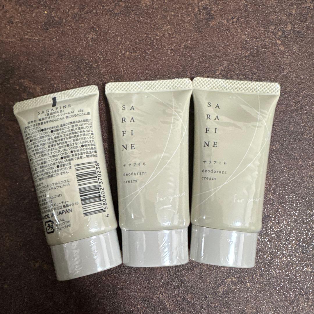 SARA FINE デオドラントクリーム 25g×3個