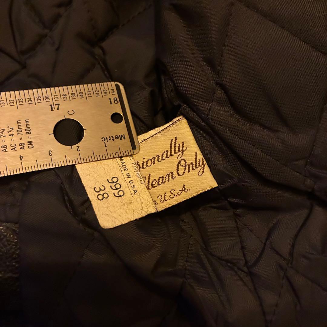 80s us vintage Excelled レザーダブルライダースジャケット