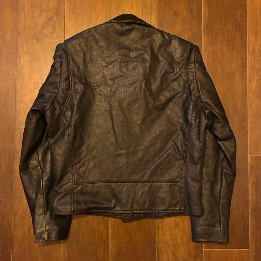 80s us vintage Excelled レザーダブルライダースジャケット
