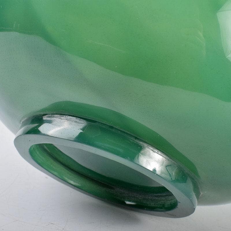 茶九　中国　緑瑪瑙彫刻　鉢　M　R4156