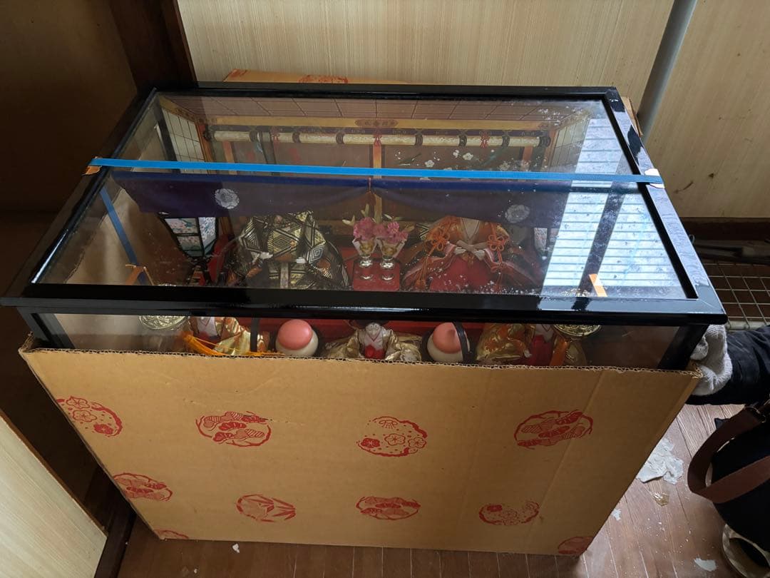 豪華 ひな人形 ケース入り 7人飾り 68cm幅 雛祭り 収納箱付き 美品