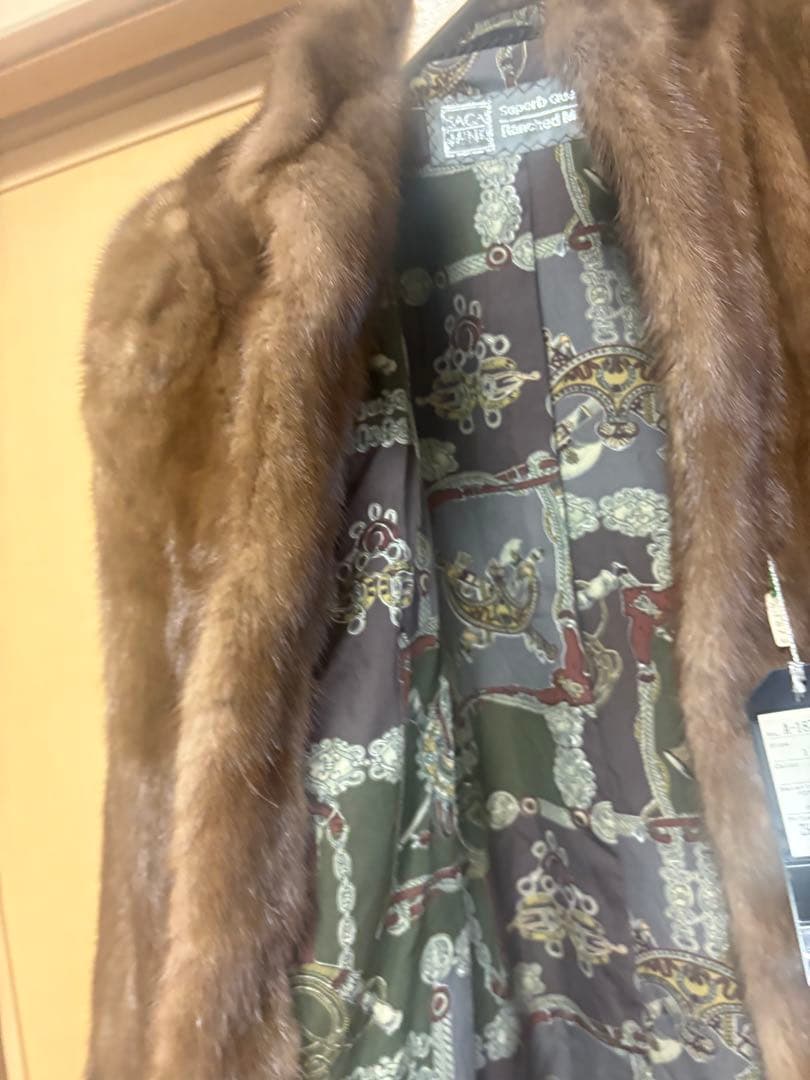 ブラウンミンクコート 未使用タグ付き