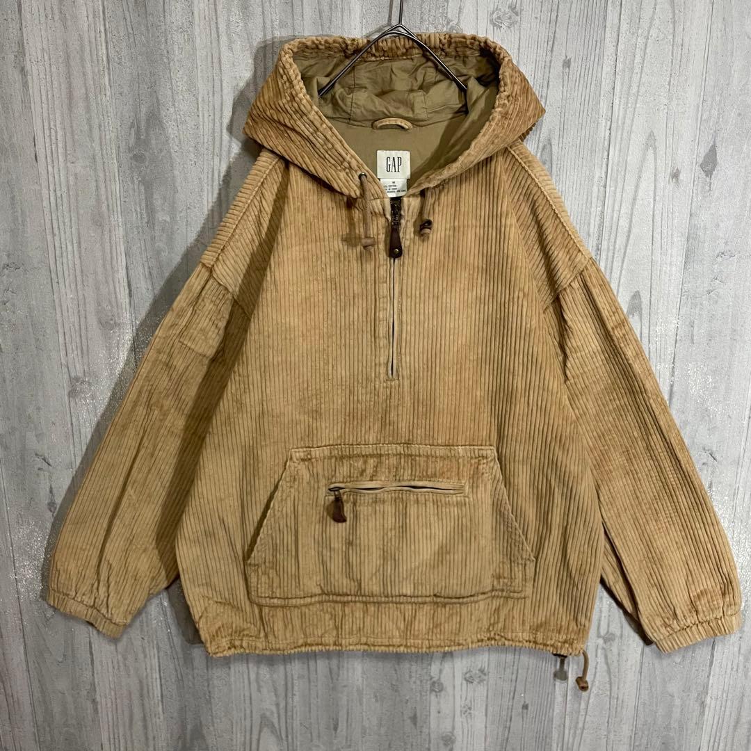 【希少最高カラー】ギャップ　太畝コーデュロイ　アノラックジャケット　M