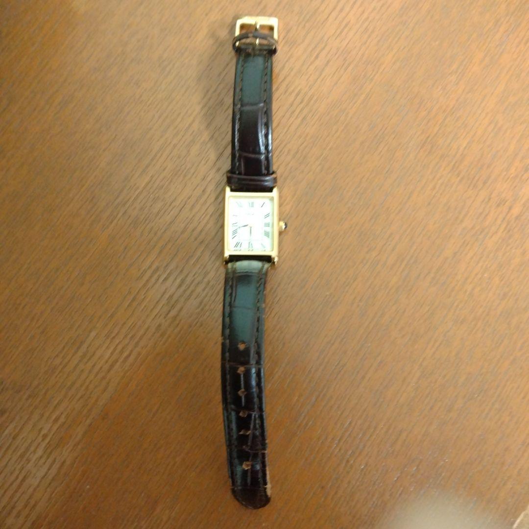 値下げ　セイコー　稼働品　ナノユニバース　ブラウン　ゴールド　腕時計