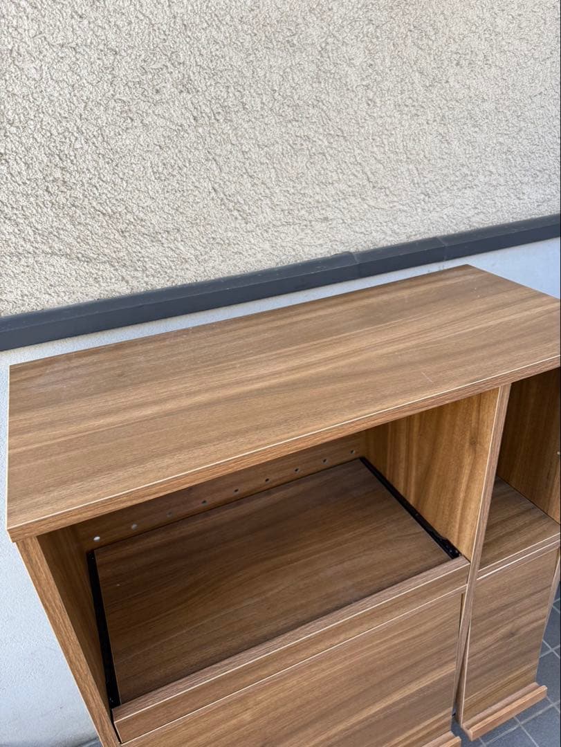 トニー　幅81 フラップ扉付き木製レンジ台　レンジボード　食器棚