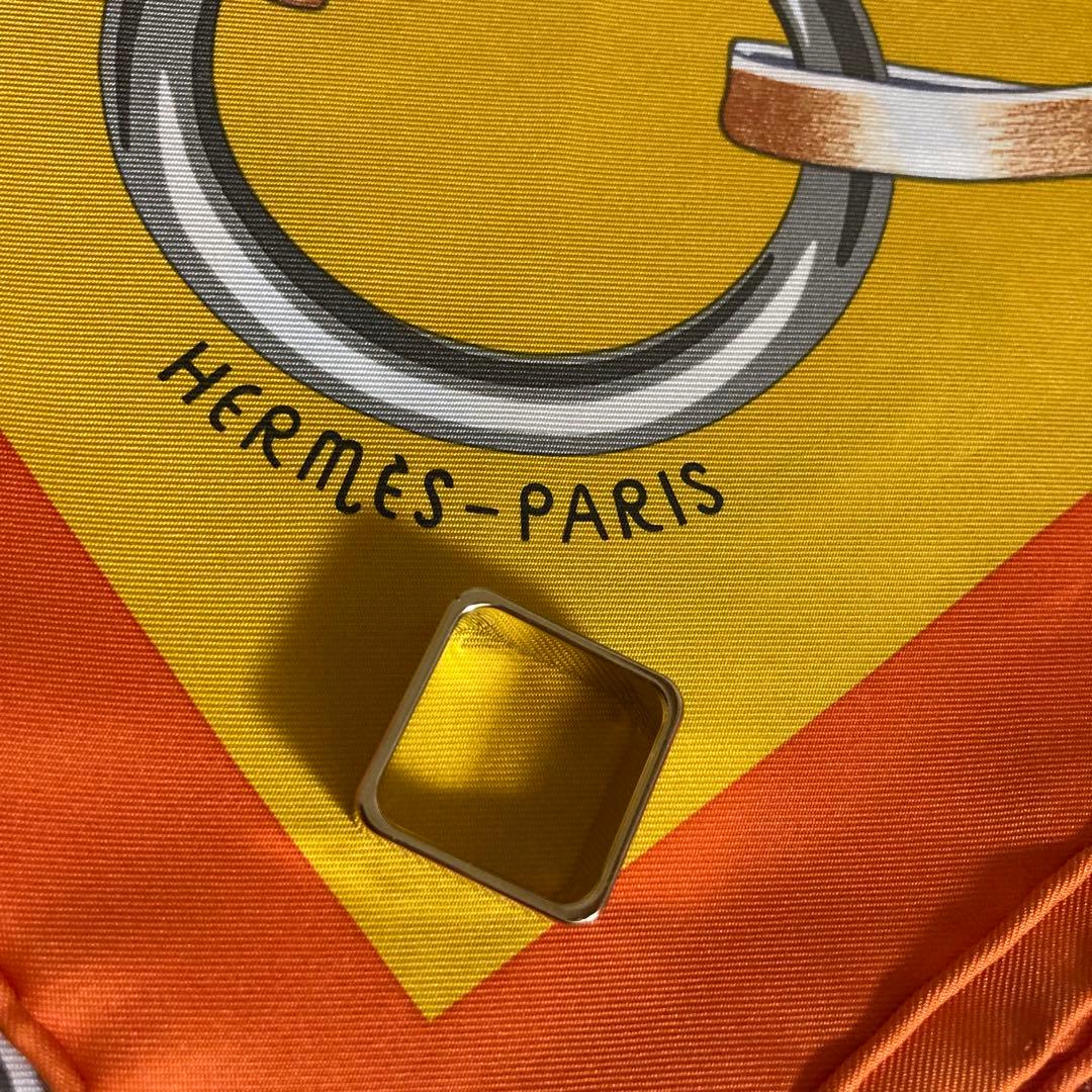 HERMÈS スカーフ(カレ90)/リングセット