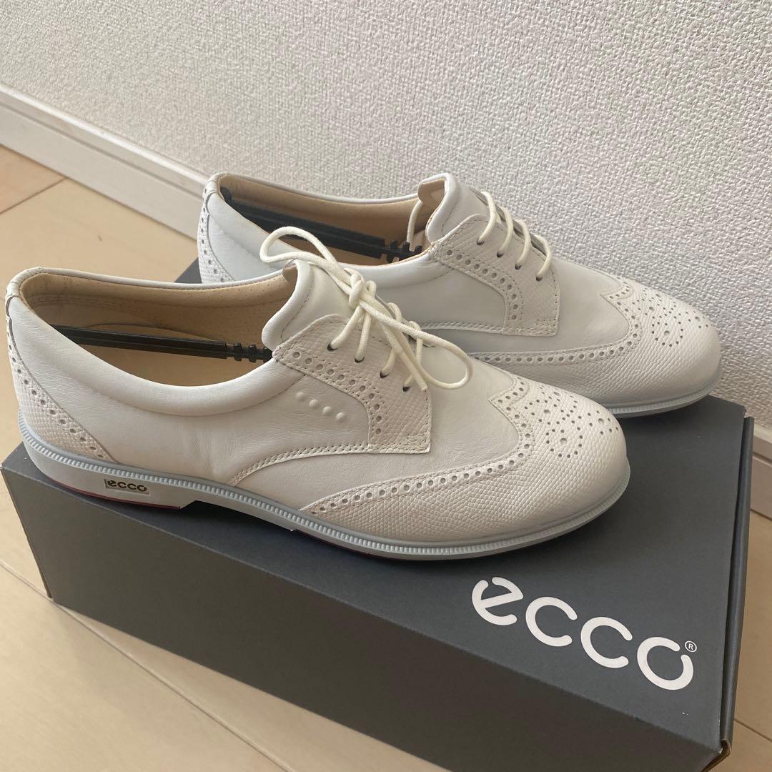 即購入OKです【新品未使用】ECCO ゴルフシューズ 女性用 ホワイト