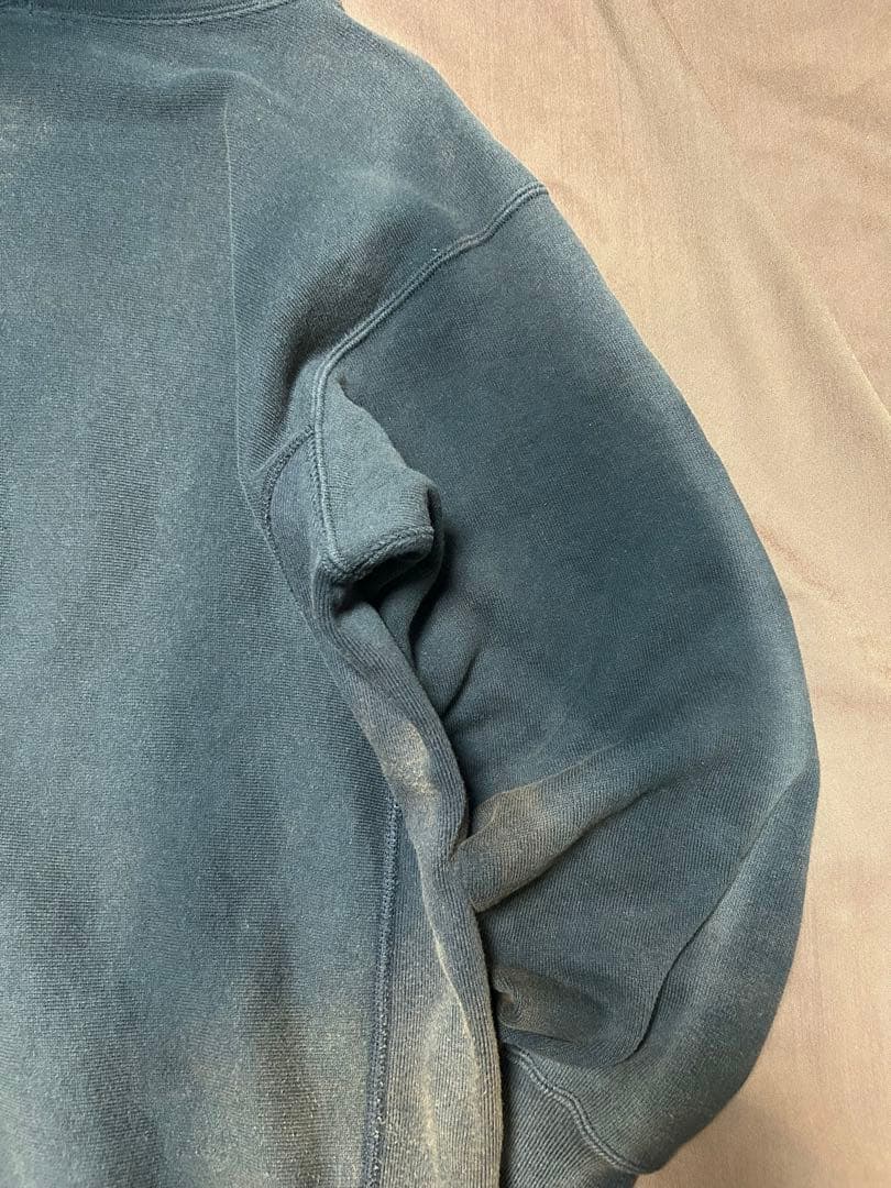 80s 3段 カレッジ Chanpion リバースウィーブ 青単色タグ 復刻