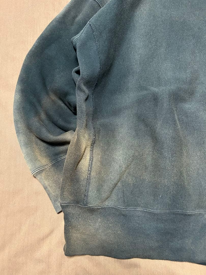 80s 3段 カレッジ Chanpion リバースウィーブ 青単色タグ 復刻