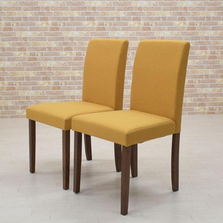 TR DC FAB　4脚　ダイニングチェア　YE＊ブラウン　ファブリック