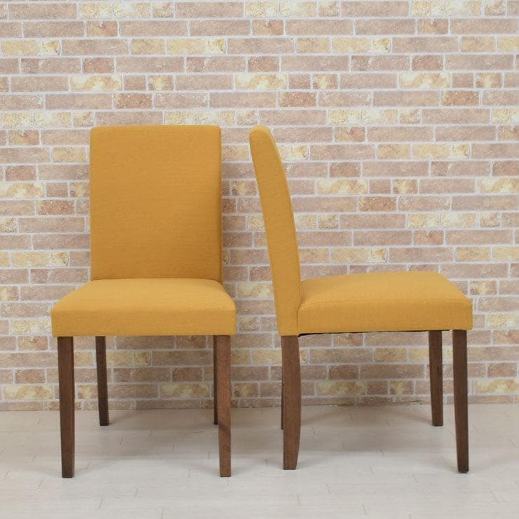 TR DC FAB　4脚　ダイニングチェア　YE＊ブラウン　ファブリック