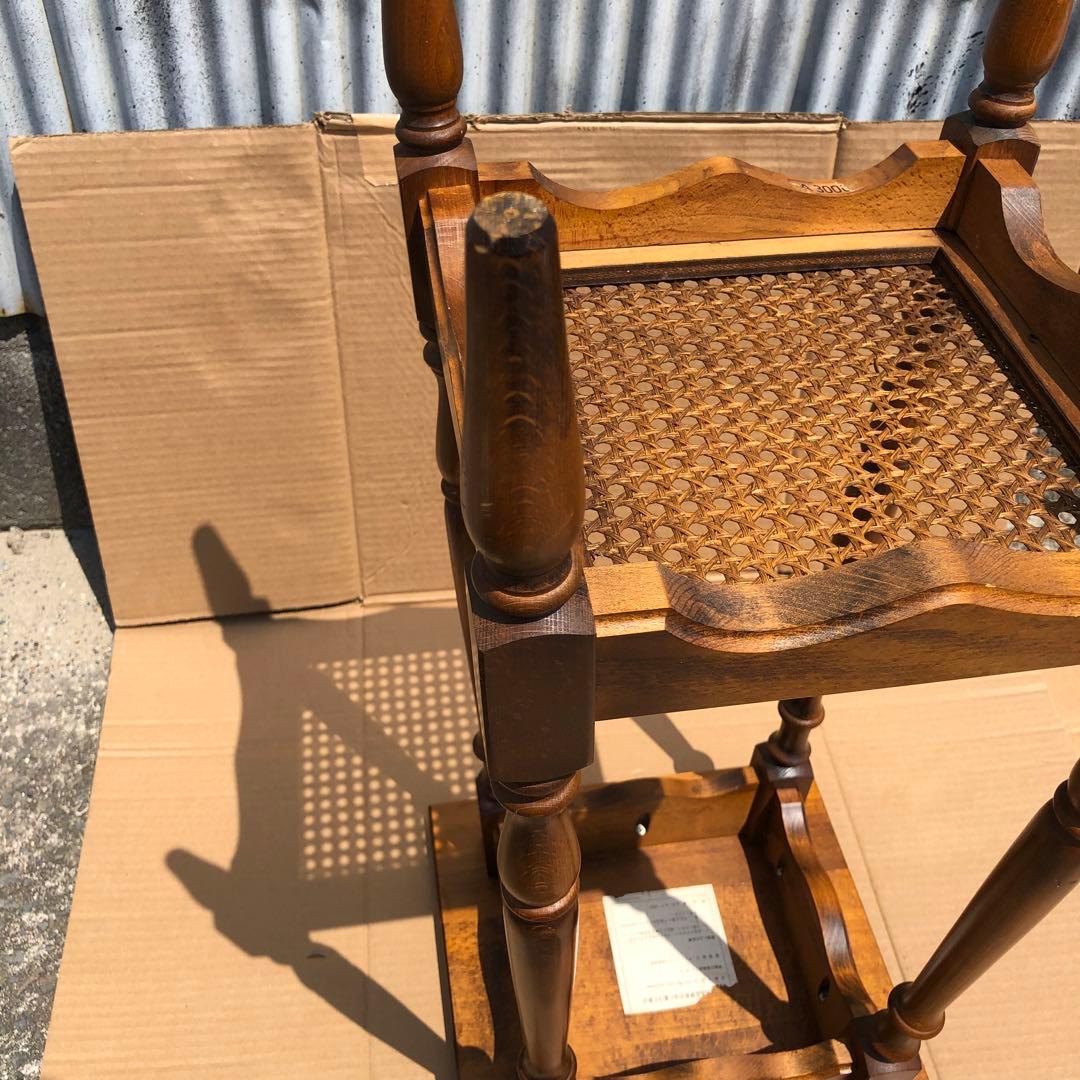 オールドカリモク アンティーク コロニアル 電話台 カリモクサイドテーブル美品