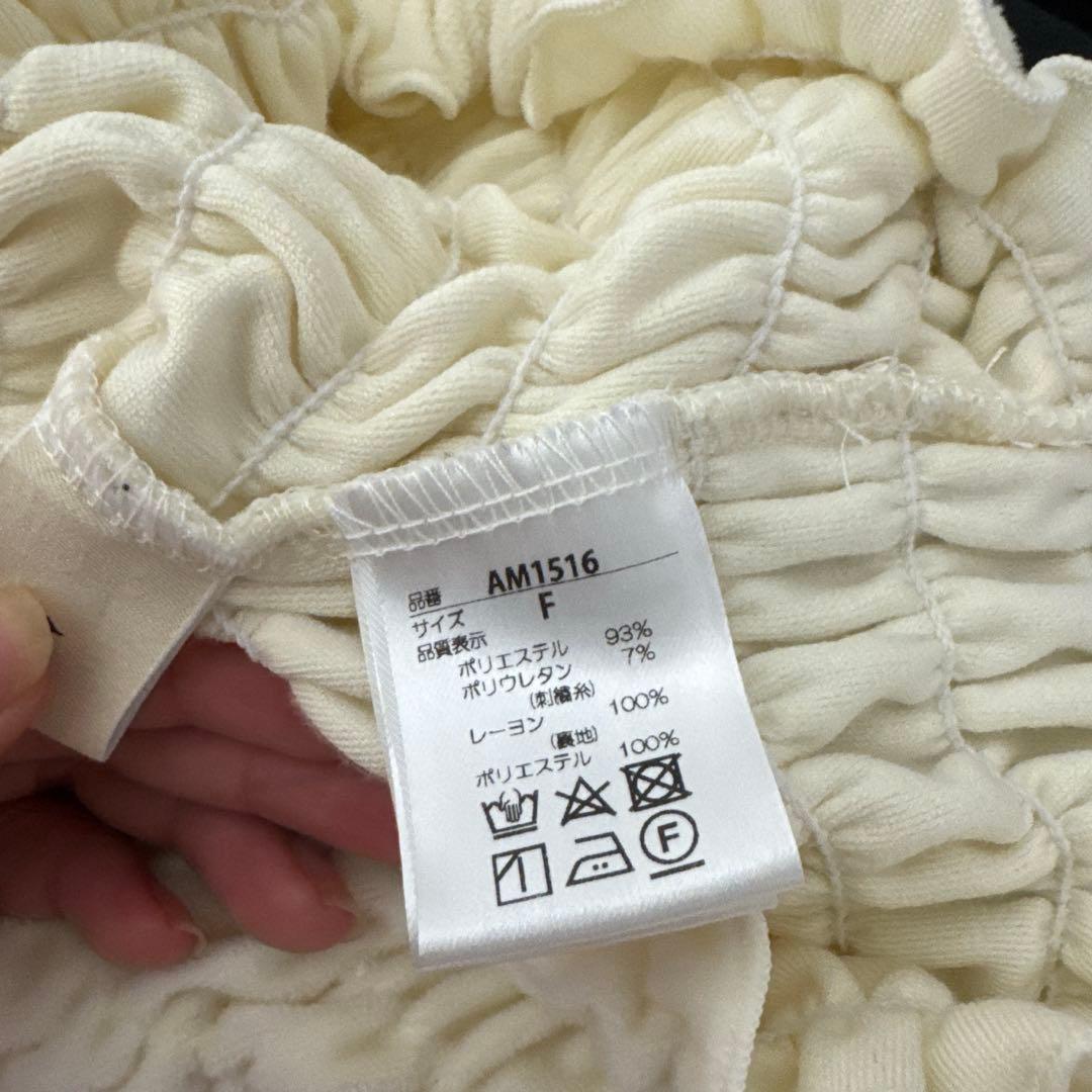 【正規品】andmary Mei shirring tops black