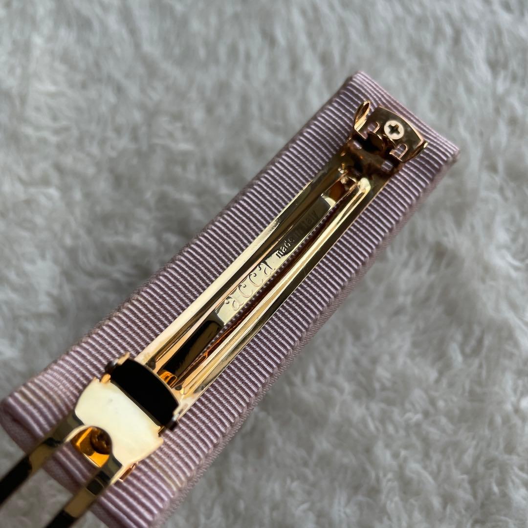 ACCA 希少★ ピンク パール バレッタ フラワー 花