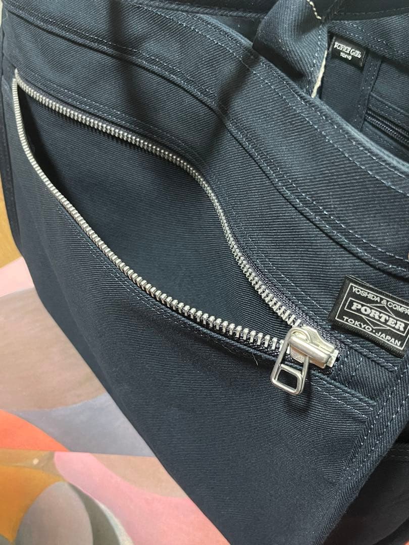 PORTER キャンバストートバッグ /ネイビー