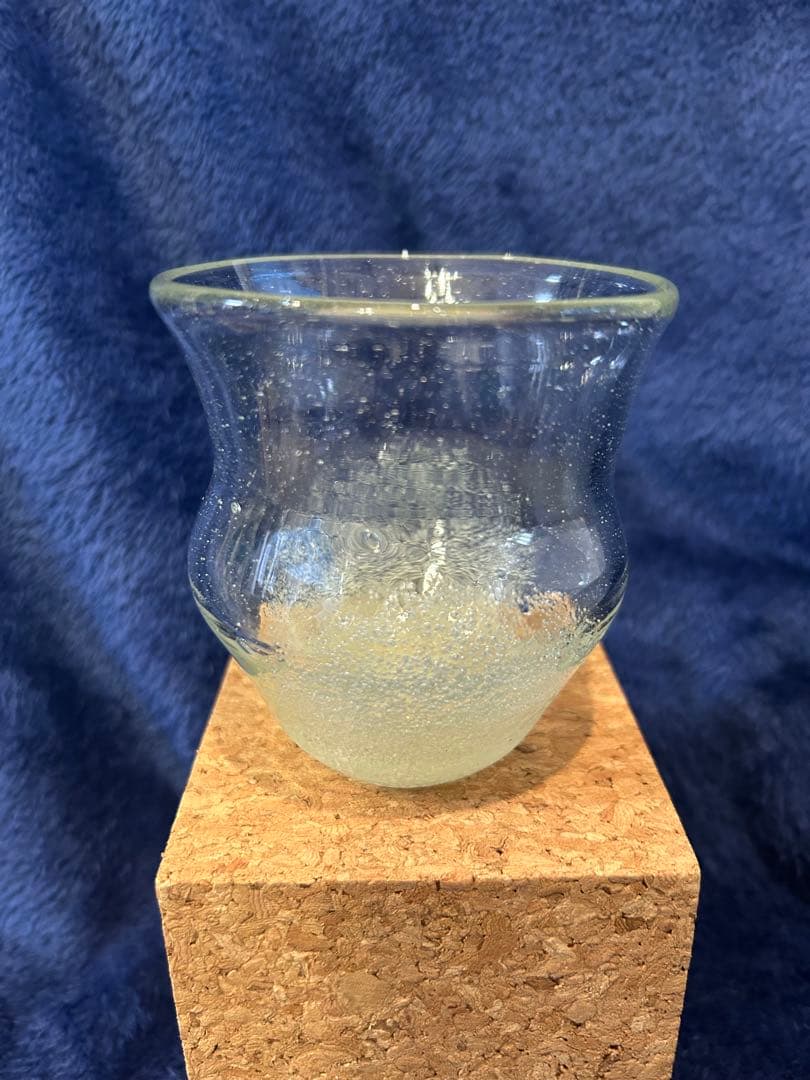稲嶺盛吉製作　琉球ガラス　泡ガラス　クリアC