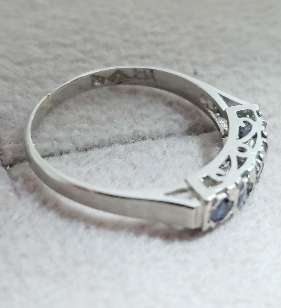 pt850 ブルーサファイア リング