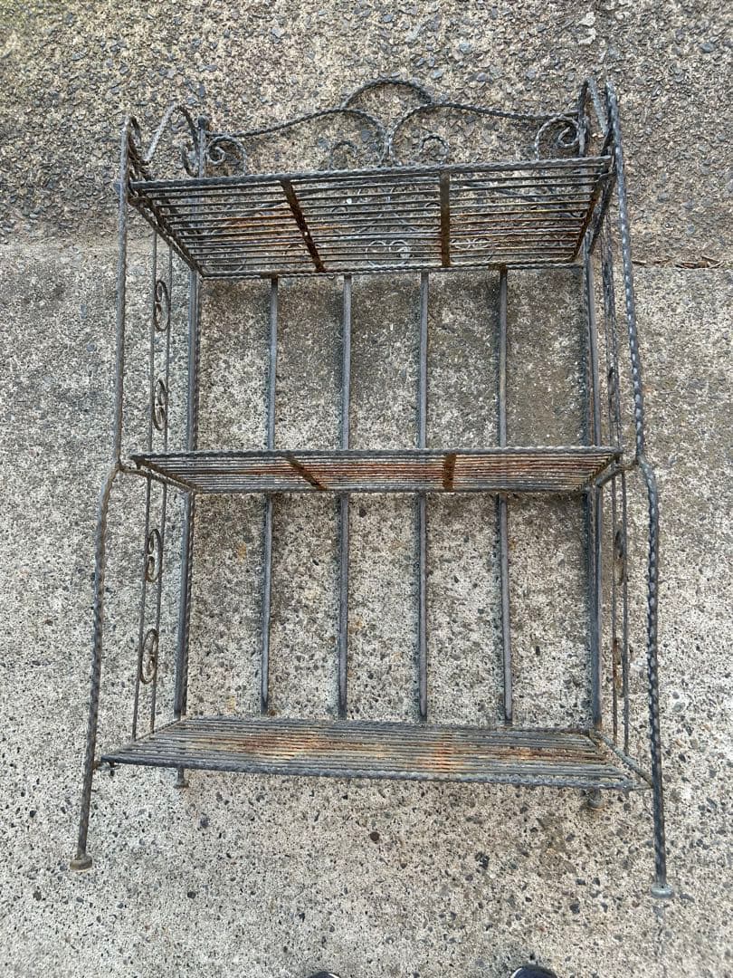 アンティーク レトロ 鉄ラック