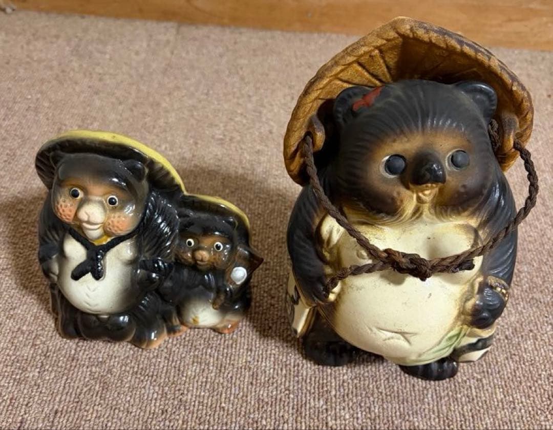 信楽焼 狸の置物 たぬき 招き猫のコレクション 招き猫 カエル 置物 まとめ売り