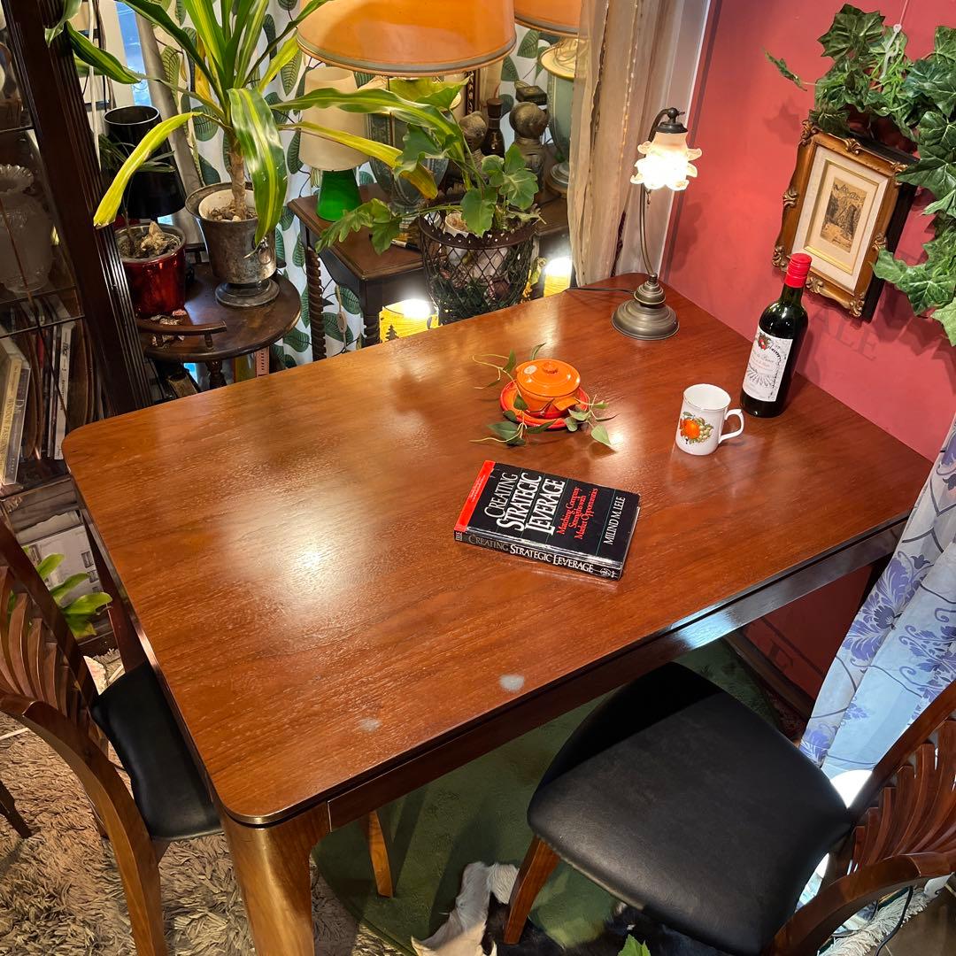 ヴィンテージ IDC OTSUKA ウォールナット材　ダイニングテーブル