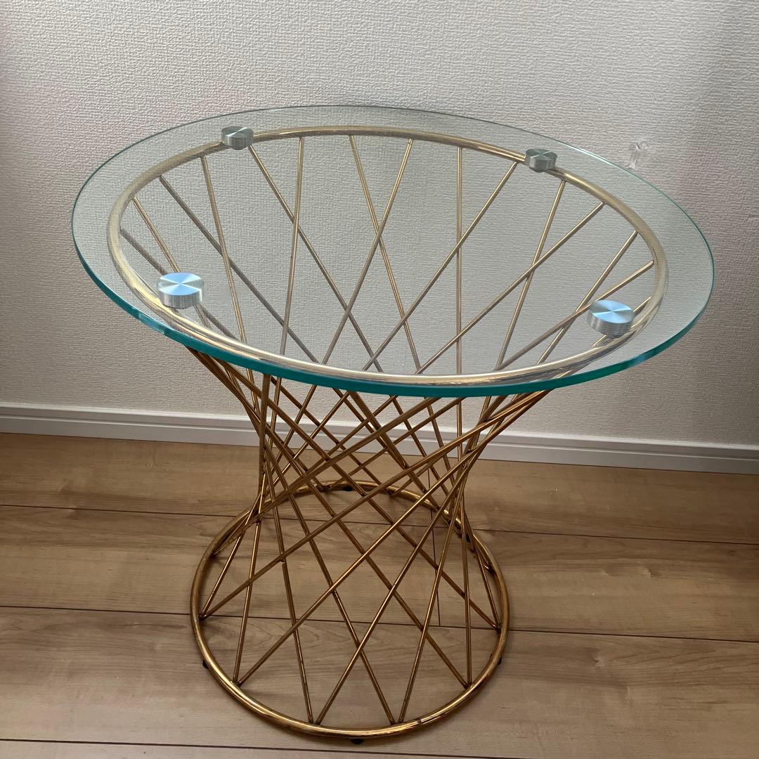 Francfranc フランフラン マーリア ガラス サイドテーブル