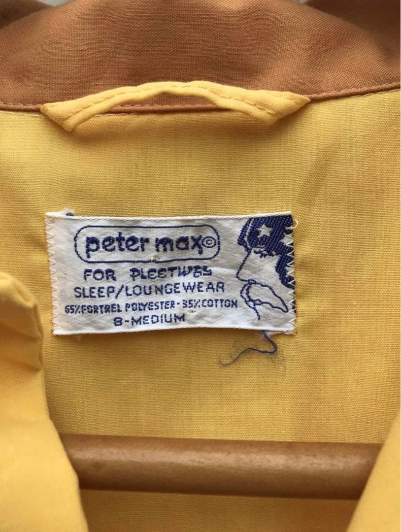 1970s ピーターマックス　パジャマ　シャツ　peter max