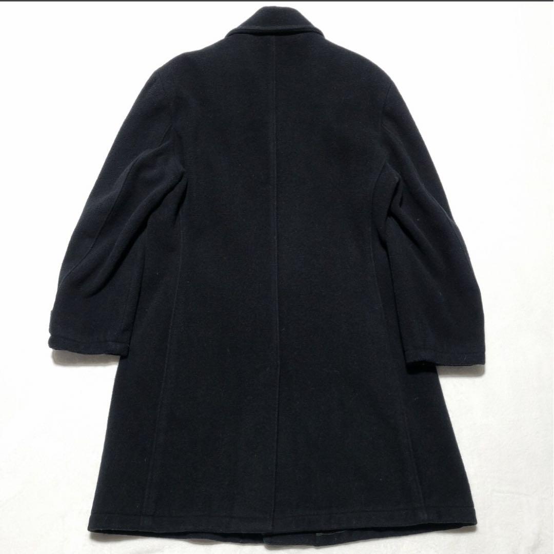 Schott ショットブラック黒チェスターコートロングコートサイズ:42（XL）