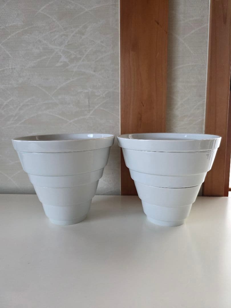 有田 ポーセリンラボ　コニック 白 2個　セット