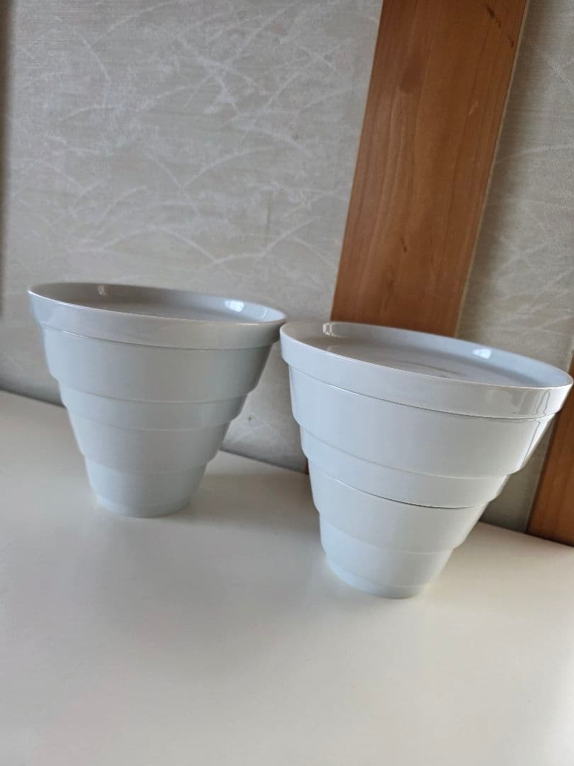 有田 ポーセリンラボ　コニック 白 2個　セット