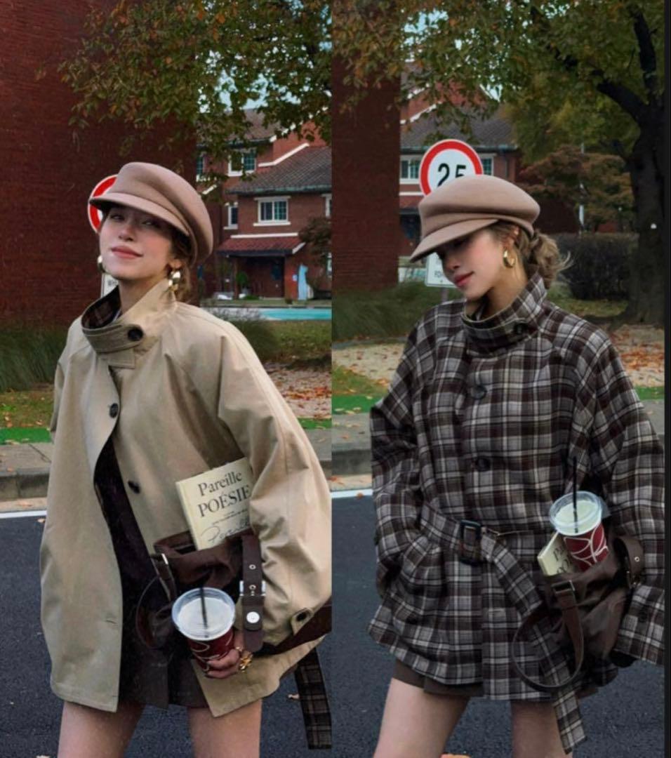 ジャケット・アウター nalm. reversible frill half trench