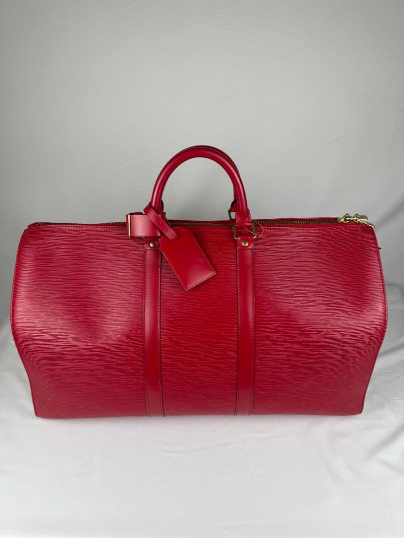 ルイヴィトン 赤エピ キーポル50 ボストンバッグ