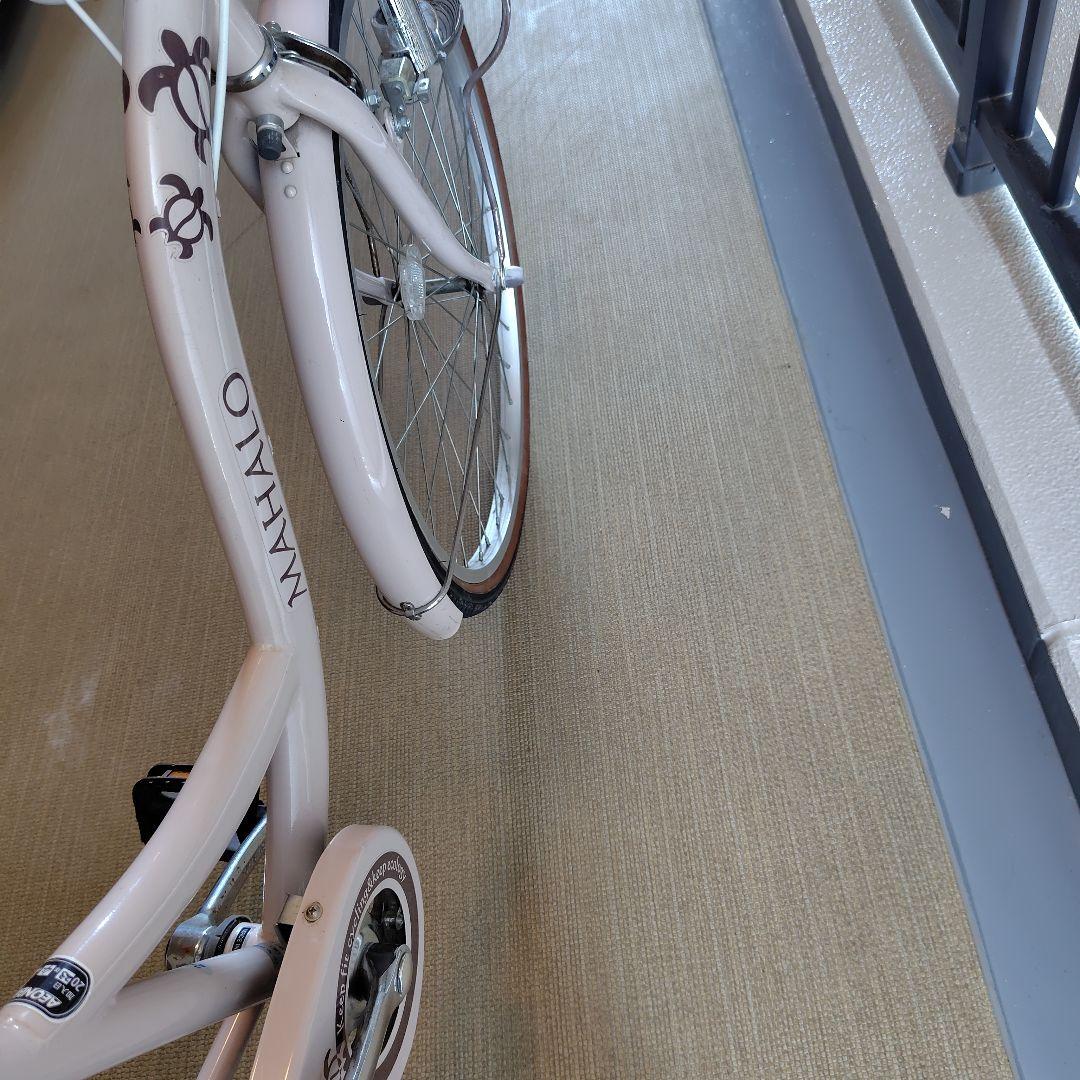 えれな♪自転車24インチ 女の子 MAHALO 6段変速 【美品】