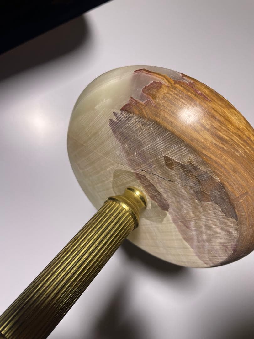 ハリウッドリージェンシー オニキス 真鍮 灰皿 スタンド ヴィンテージ