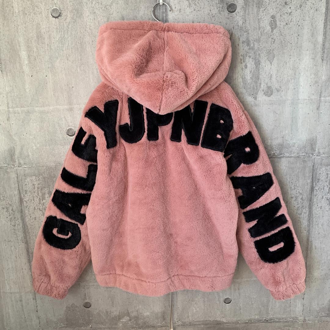 429d 極美品【希少Lサイズ】ガルフィー☆ ふわもこフリースジャケット ピンク