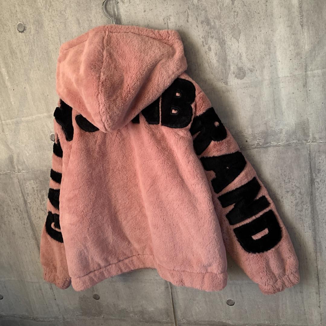 429d 極美品【希少Lサイズ】ガルフィー☆ ふわもこフリースジャケット ピンク