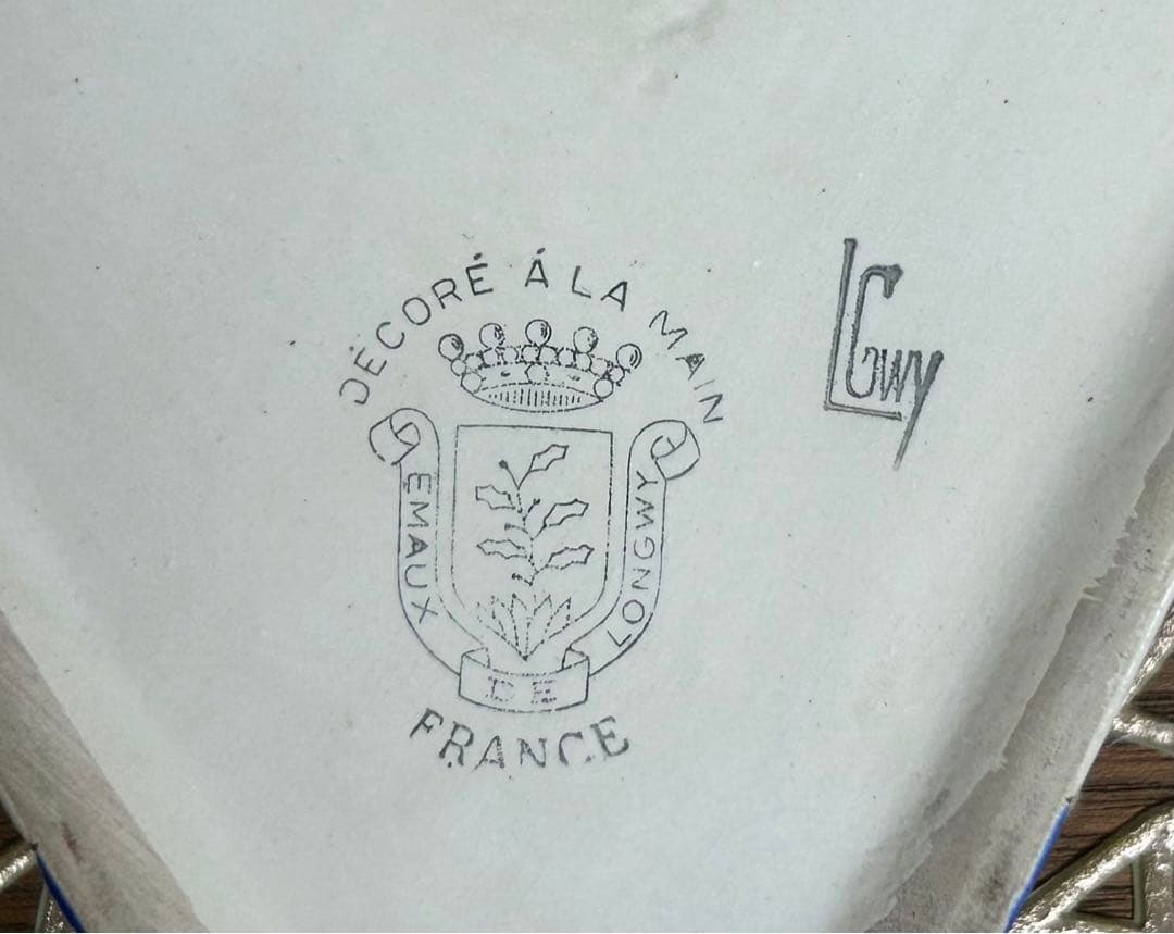 Longwy フランス製 手描エナメル彩色(ロングイ)