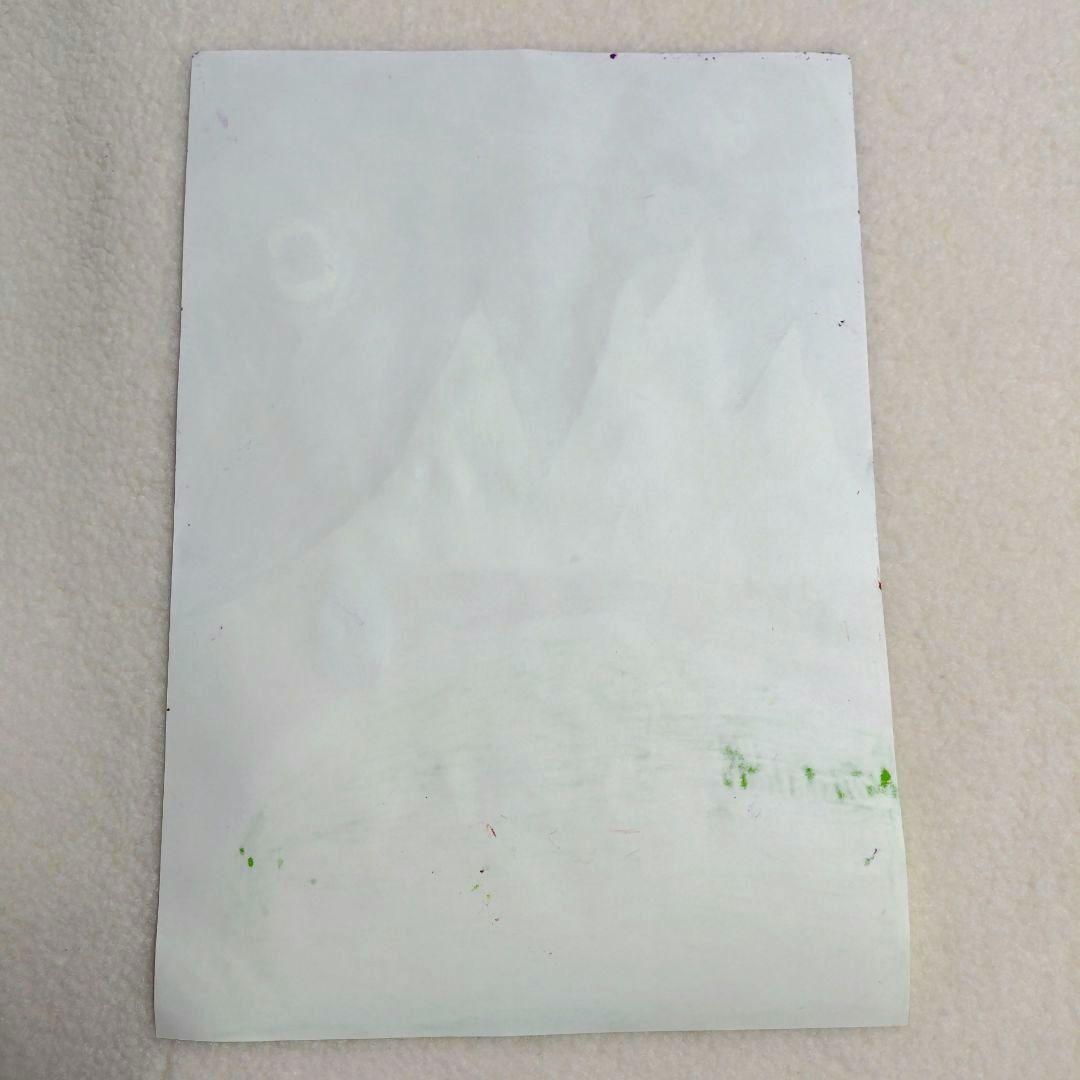 子供の描いた絵 海外の夜空 手描き風景イラスト 10M