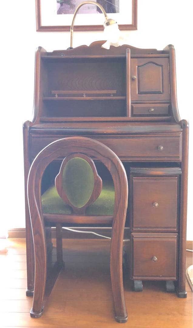 【3点セットの1 デスクミラー】アトランタ家具/ドレッサー/アンティーク