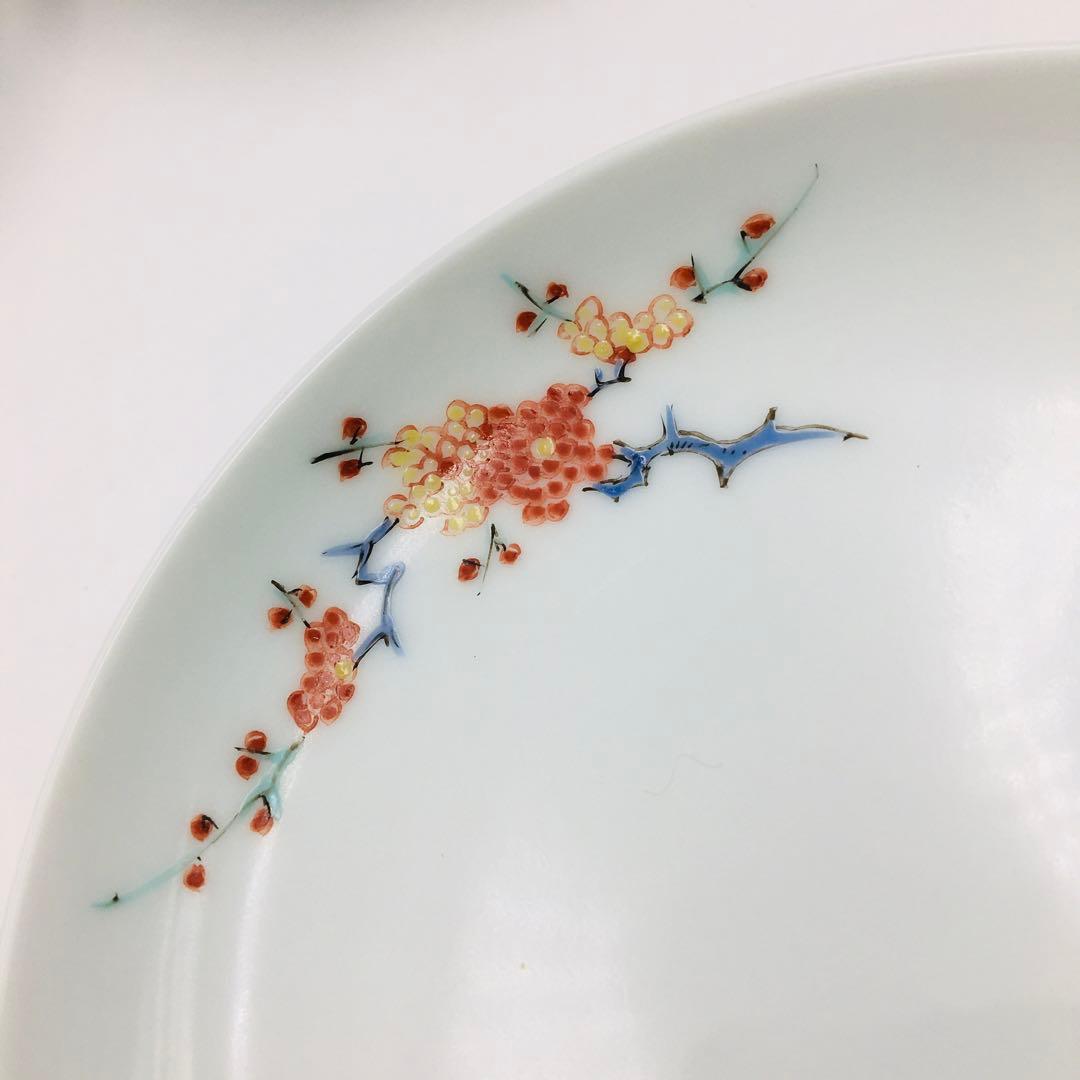 十三代 　酒井田柿右衛門 錦花実文皿　五客組　 柿右衛門窯