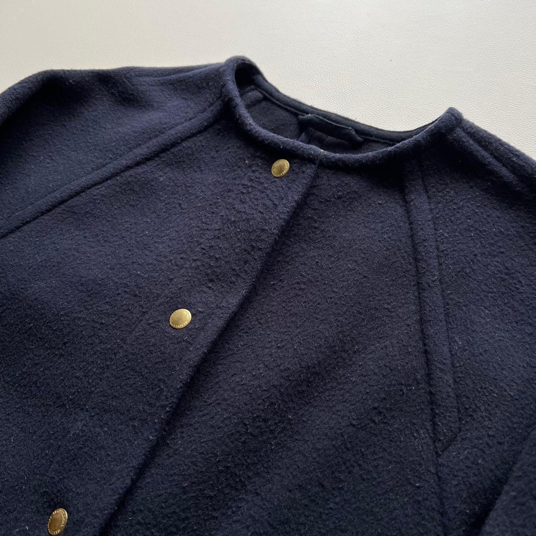 美品✨トラディショナルウェザーウェア　ROMNEY ロムニー　ノーカラーコート